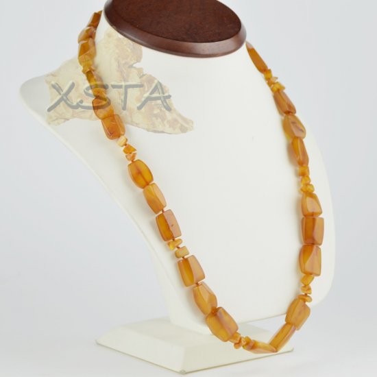 Amber necklace jewelry for men butter color